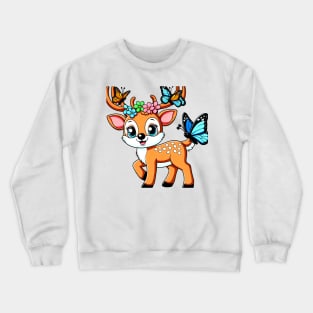 Cute Deer Crewneck Sweatshirt
